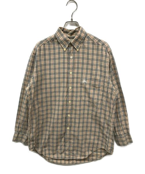 Burberry's（バーバリーズ）Burberry's (バーバリーズ) チェックシャツ ベージュ サイズ:Sの古着・服飾アイテム