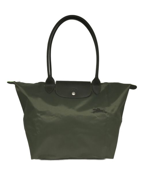 LONGCHAMP（ロンシャン）LONGCHAMP (ロンシャン) ナイロントートバッグ オリーブの古着・服飾アイテム