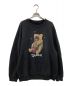 doublet（ダブレット）の古着「VIOLENT STUFF BEAR PRINT SWEAT SHIRT ベアプリントユーズド加工スウェット 23AW32CS292」｜ブラック