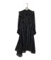 Ameri (アメリ) POWER SHOULDER FRILL DRESS　星柄　017250121 ブラック サイズ:ー：5800円