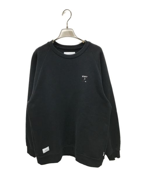 WTAPS（ダブルタップス）WTAPS (ダブルタップス) CRACK 01 SWEATSHIRT ブラック サイズ:X02の古着・服飾アイテム