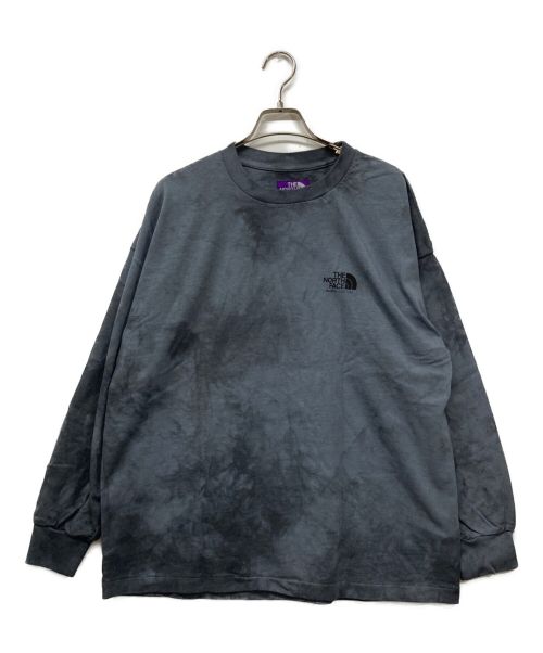 THE NORTHFACE PURPLELABEL（ザ・ノースフェイス パープルレーベル）THE NORTHFACE PURPLELABEL (ザ・ノースフェイス パープルレーベル) oz Tie Dye L/S Logo Tee タイダイロゴTシャツ NT3073N) グレー サイズ:Mの古着・服飾アイテム