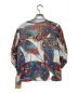 VIVIENNE TAM (ヴィヴィアンタム) Giant Butterfly Print ON Netting Vit Blouse プリントジャージーブラウス 10176510 ホワイト サイズ:40 未使用品：7800円