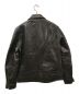 AVIREX (アヴィレックス) AGED LEATHER W-RIDERS JACKET 783-2250011 エイジング加工 ライダースジャケット ブラウン サイズ:L：34800円