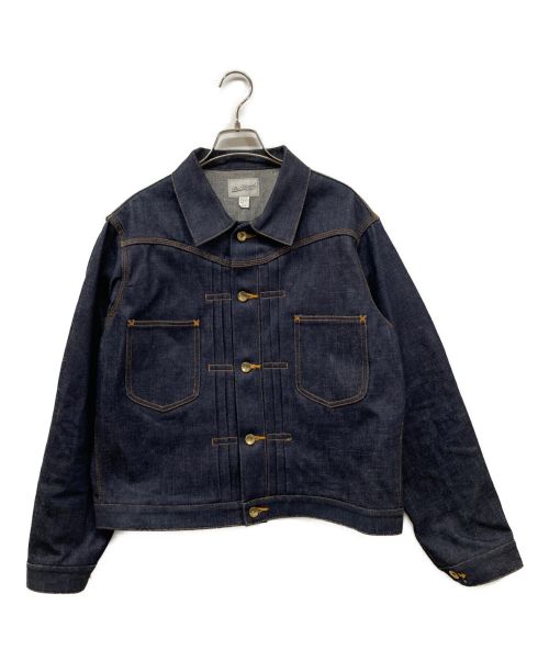 Blurred CLOTHING（ブラードクロージング）BLURRED CLOTHING (ブラードクロージング) BLD063 14oz DENIM BLOUSE 14オンス デニム ブラウス Gジャン 濃紺 インディゴ(濃紺) サイズ:40の古着・服飾アイテム