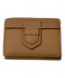 DELVAUX（デルヴォー）の古着「Presse Trifold Wallet Taurillon Soft 3つ折り財布 コンパクトウォレット AB0561AQY099ZPA」｜ブラウン