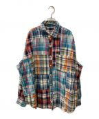 BEAMS×SSZビームス×エスエスズィー）の古着「20SS MADRAS PATCHWORK SHIRTS」｜マルチカラー