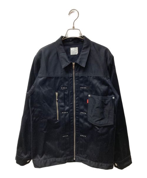 Levi's Fenom（リーバイス・フェノム）LEVI'S FENOM (リーバイス・フェノム) FRAGMENT DESIGN (フラグメント デザイン) ジップアップジャケット ブラック サイズ:Largeの古着・服飾アイテム