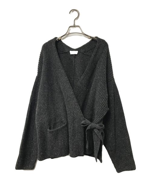 Phlannel（フランネル）Phlannel (フランネル) WOOL SILK NEP WRAP CARDIGAN/BBZ1012505A0003 グレーの古着・服飾アイテム