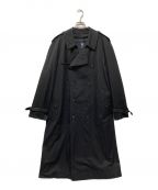 BURBERRY LONDONバーバリーロンドン）の古着「GARBADINE COTTON LONG TRENCHCOAT ノバチェック ライナー付きトレンチコート BBB17-578-09」｜ブラック