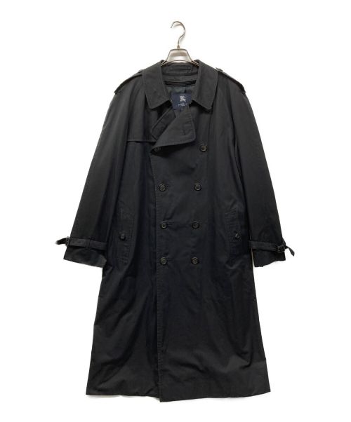 BURBERRY LONDON（バーバリーロンドン）BURBERRY LONDON (バーバリー ロンドン) GARBADINE COTTON LONG TRENCHCOAT ノバチェック ライナー付きトレンチコート BBB17-578-09 ブラック サイズ:下記参照の古着・服飾アイテム