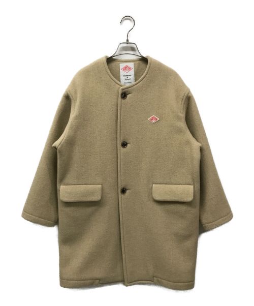 DANTON（ダントン）DANTON (ダントン) ノーカラーコート/WRB12-111-02 ベージュ サイズ:36の古着・服飾アイテム