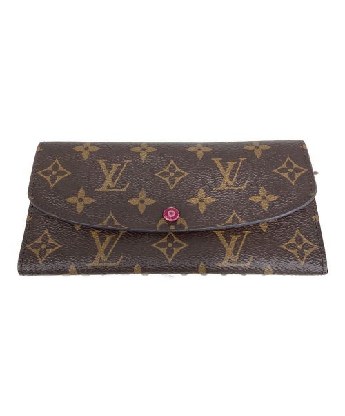 LOUIS VUITTON（ルイ ヴィトン）LOUIS VUITTON (ルイ ヴィトン) 長財布 M60136 ポルトフォイユ・エミリー モノグラム ルージュ サイズ:-の古着・服飾アイテム