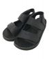 MONITALY（モニタリー）の古着「Leather 3-Strap Sandal MONITALY モニタリー レザー３ストラップサンダル evafflex vibram ビブラム アメリカ製」｜ブラック