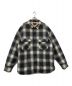 PENDLETON（ペンドルトン）の古着「22AW CHECK BOA SH LS . WO 2221508N-SHM01 チェック柄ボアシャツジャケット オンブレチェック」｜グレー