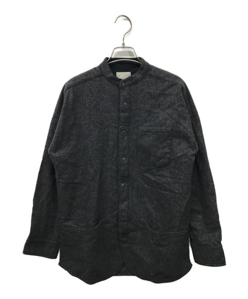 atelier Bluebottle（アトリエ ブルーボトル）atelier Bluebottle (アトリエ ブルーボトル) Neo WOOL SHIRTS/ネオウールシャツ/AS1193 グレー サイズ:SIZE XSの古着・服飾アイテム