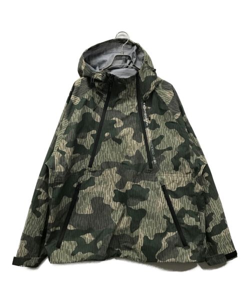 TIGHTBOOTH PRODUCTION（タイトブースプロダクション）TIGHTBOOTH PRODUCTION RAIN CAMO 3 LAYER MOUNTAIN PARKA レイン カモ スリーレイヤー マウンテンパーカ－ FW23-JK07 マウンテンパーカー カモフラージュ  カーキ サイズ:Ｌの古着・服飾アイテム