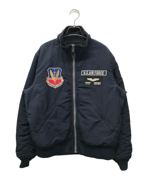 AVIREX（アヴィレックス）AVIREX (アヴィレックス) 70th ANNIVERSARY TYPE MA－1 JACKET/6192235 ネイビー サイズ:XLの古着・服飾アイテム