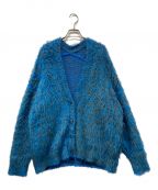 MAISON SPECIALメゾンスペシャル）の古着「Melange Fur Knit Cardigan」｜ブルー