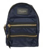 MARC JACOBSマークジェイコブス）の古着「Mini Biker Nylon Backpack/ナイロンリュック/M0008298」｜ネイビー