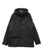 AIGLEエーグル）の古着「ゴアテックス フーデッドショートジャケット AIGLE エーグル gore-tex フード取り外し可 ZBHAX08OL」｜ブラック