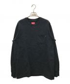 SUPREMEシュプリーム）の古着「L/S Pocket Tee」｜ブラック