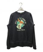 BUZZ RICKSON'Sバズリクソンズ）の古着「SET-IN CREW NECK SWEAT SHIRT セットイン クルーネック スウェット シャツ Buzz Rickson's バズリクソンズ 451st BOMB.SQ. BR69065」｜ブラック