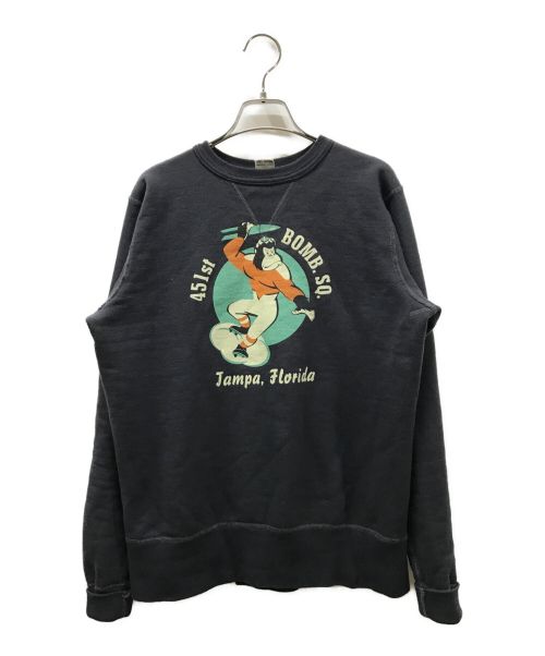 BUZZ RICKSON'S（バズリクソンズ）Buzz Rickson's SET-IN CREW NECK SWEAT SHIRT セットイン クルーネック スウェット シャツ Buzz Rickson's バズリクソンズ 451st BOMB.SQ. BR69065 サイズ:Mの古着・服飾アイテム