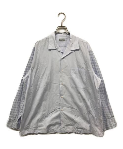 COMME des GARCONS HOMME（コムデギャルソン オム）COMME des GARCONS HOMME (コムデギャルソン オム) COMME des GARCONS HOMME/コムデギャルソン オム/切替オープンカラーシャツ/長袖シャツ/ブルータグ ブルー サイズ:下記参照の古着・服飾アイテム