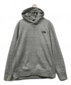 THE NORTH FACEザ ノース フェイス）の古着「Back Square Logo Hoodie バックスクエアロゴフーディ 杢グレー はめ込みガゼットTHE NORTH FACE ザ ノースフェイス NT12034」｜グレー