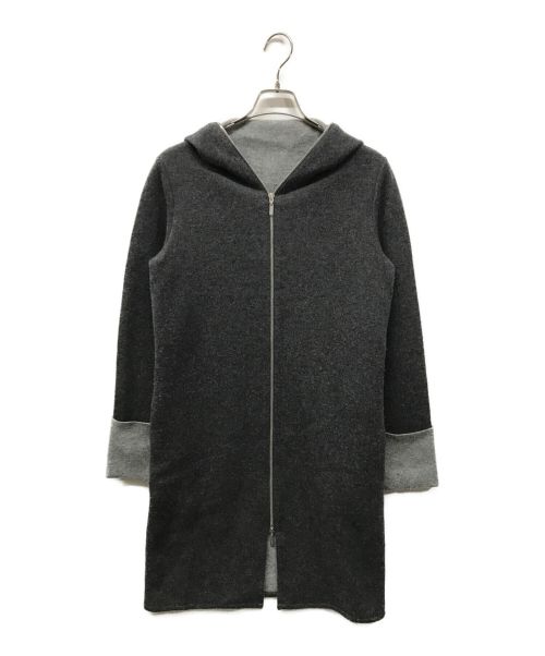 FOXEY（フォクシー）FOXEY (フォクシー) Knit Coat Slender/39103-KACFN408TM/カシミヤニットコート グレー サイズ:SIZE 40の古着・服飾アイテム