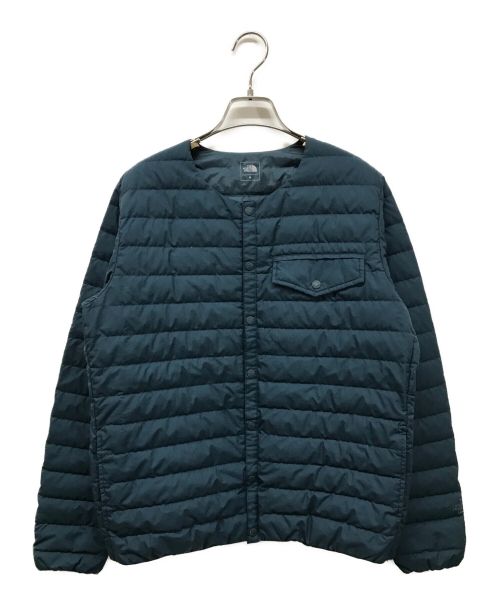 THE NORTH FACE（ザ ノース フェイス）THE NORTH FACE (ザ ノース フェイス) WS Zepher Shell Cardigan ウインドストッパーゼファーシェルカーディガン ダウンジャケットND91861 ネイビー サイズ:Mの古着・服飾アイテム