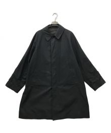 STEVEN ALAN（スティーブンアラン）の古着「OIL/OX BLTED BAL COAT　ステンカラーコート　ベルテッド 8125-174-0301」｜グレー