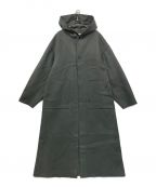 HYKEハイク）の古着「MELTON HOODED WORK COAT メルトンフーデットワークコート 222-17357」｜グリーン