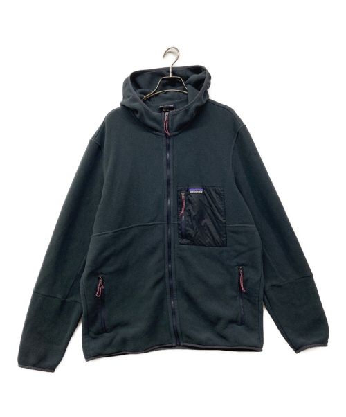 Patagonia（パタゴニア）Patagonia (パタゴニア) Microdini Fleece Hoody　Patagonia　パタゴニア　フリース　アウトドア　26210 ネイビー サイズ:Lの古着・服飾アイテム