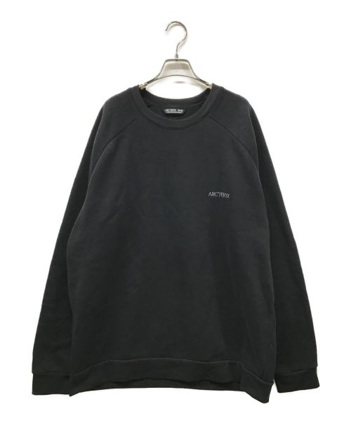 ARC'TERYX（アークテリクス）ARC'TERYX (アークテリクス) WORD EMBLEM CREW sweat/ロゴスウェット/クルーネックスウェット ブラック サイズ:XXLの古着・服飾アイテム