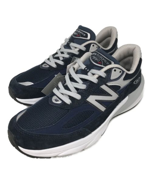 NEW BALANCE（ニューバランス）NEW BALANCE (ニューバランス) 990V6 ローカットスニーカー NEW BALANCE ニューバランス NB madeinUSA 990V6 箱 替え紐 付き 未使用品 M990NV6 ネイビー サイズ:26 未使用品の古着・服飾アイテム