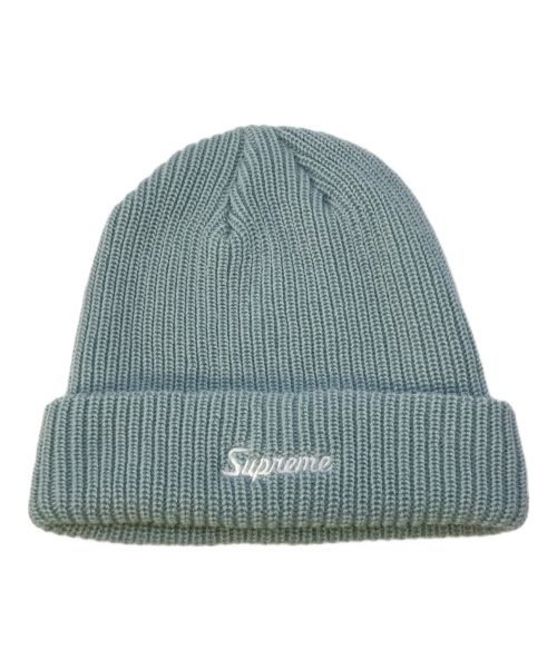 SUPREME（シュプリーム）SUPREME (シュプリーム) 21SS Loose Gauge Beanie Light Blue ルーズゲージビーニー ローゲージ 21年春夏 ニット帽 カナダ製 ブルー サイズ:下記参照の古着・服飾アイテム