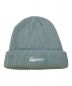 SUPREME（シュプリーム）の古着「21SS Loose Gauge Beanie Light Blue ルーズゲージビーニー ローゲージ 21年春夏 ニット帽 カナダ製」｜ブルー