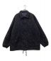 Needles（ニードルズ）の古着「Coach Jacket Leopard Mail Jq レオパード コーチジャケット J0185」｜ブラック