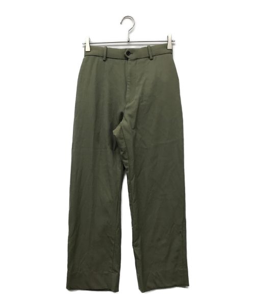 MARKAWARE（マーカウェア）MARKAWARE (マーカウェア) FLAT FRONT TROUSERS ORGANIC WOOL SURVIVAL CLOTH オーガニックウールサバイバルクロス  A22C-06PT03C オリーブ サイズ:1の古着・服飾アイテム