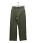 MARKAWARE（マーカウェア）の古着「FLAT FRONT TROUSERS ORGANIC WOOL SURVIVAL CLOTH オーガニックウールサバイバルクロス  A22C-06PT03C」｜オリーブ