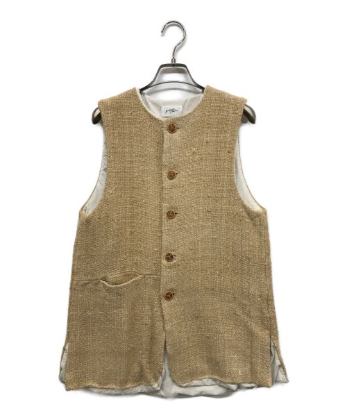 quitan（キタン）quitan (キタン) Gilet- DaijoSilk ジレ ベスト 557-3126002 ベージュ サイズ:SIZE 2の古着・服飾アイテム