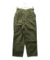 French Army（フランス軍）の古着「Marseille army Trousers pants マルセイユアーミートラウザーズパンツ フランス軍 軍パン 推定50's」｜カーキ