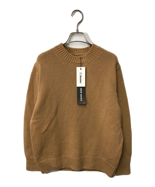 Yonetomi（ヨネトミ）Yonetomi (ヨネトミ) SOFT LAMB WOOL KNIT PULLOVER yonetomi ヨネトミ ソフトラムウールニットプルオーバー 未使用品 日本製 95-234-022 ベージュ サイズ:1 未使用品の古着・服飾アイテム