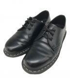 Dr.Martensドクターマーチン）の古着「3ホールシューズ Dr.Martens ドクターマーチン モノトーン ホワイトステッチ AW006 1461」｜ブラック