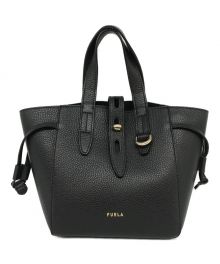 FURLA（フルラ）の古着「NET MINI TOTE/HSF000/ハンドバッグ/ショルダーバッグ/」｜ブラック