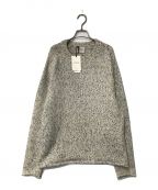 artensアーテンス）の古着「print dye yarn crewneck Pullover artens アーテンス プルオーバーニット クルーネック 日本製 1020201」｜アイボリー