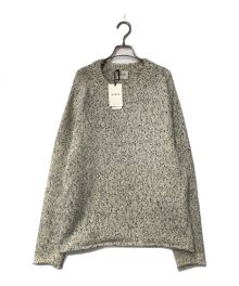 artens（アーテンス）の古着「print dye yarn crewneck Pullover artens アーテンス プルオーバーニット クルーネック 日本製 1020201」｜アイボリー