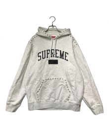 SUPREME（シュプリーム）の古着「studded hooded sweatshirt スタデッドフーデッドスウェットシャツ Supreme シュプリーム 」｜グレー